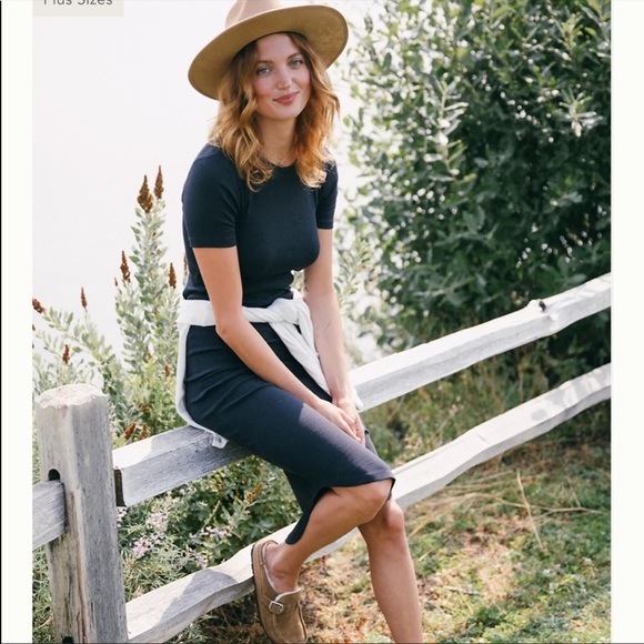 Anthropologie Saturday Sunday super cute ribbed pink dress - Picture 14 of 14